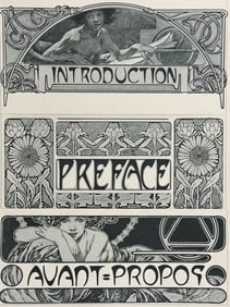 Mucha, Folio - Introduction or Preface Illustration with Women & Flowers. 19