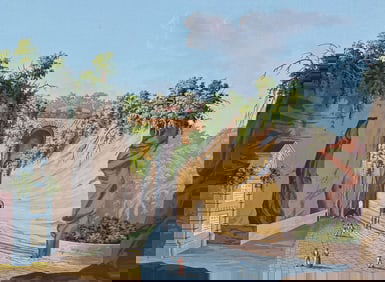 De Vito, Original Painting - Posillipo Cave (Grotta di Posillipo)