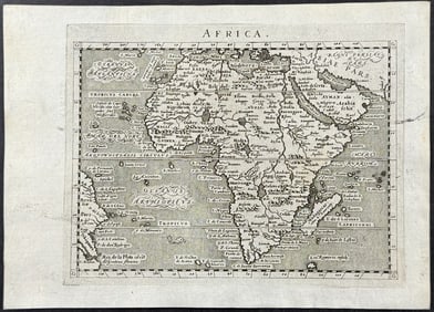 Magini's Ptolemy, pub. 1596 - Map of Africa