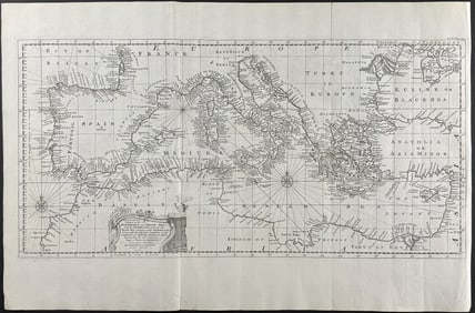 Harris - An Accurate Chart of the Meditteranean and Adriatic Seas?