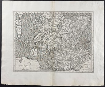 Mercator, pub. 1630 - Map of Scotland