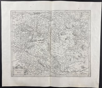 Mercator, pub. 1630 - Map of Hungary
