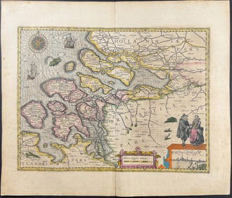 Jansson & Hondius, pub. 1656 - Map of Zeeland
