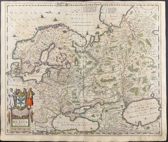 Jansson & Hondius, pub. 1656 - Map of Russia