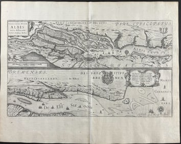 Blaeu - Map of the Elbe River