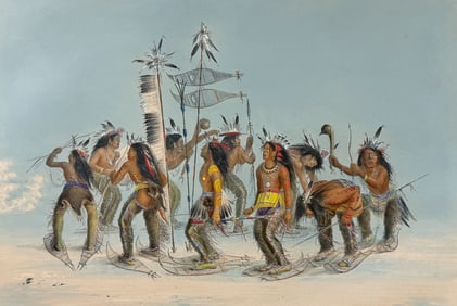 Catlin, Folio - The Snow-Shoe Dance