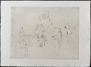 Chagall - Meal at Manilov's - Repas Chez Manilov