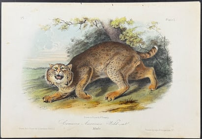 Audubon - Common American Wild-Cat. 1