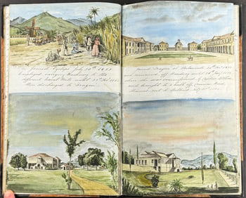 Renaud?s Royal Navy Master?s Logbook with 25 Original Watercolors