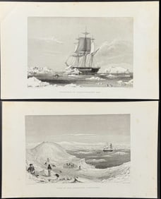 Wilkes - 3 Engravings of the Antarctic