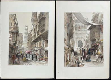 Hay - 3 Lithographs of Cairo, Egypt
