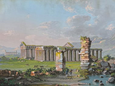 De Vito, Original Painting - Ancient Pesto Gate (Antica Porta di Pesto)