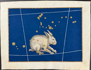 Bayer - Constellation Chart: Lepus, the Rabbit