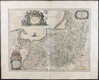 Jansson & Hondius, pub. 1656 - Map of Prussia