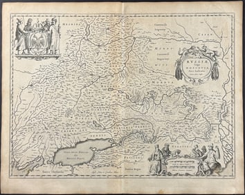 Blaeu - Map of Moscow, Russia