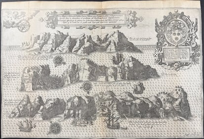 Linschoten - View of Saint Helena Island