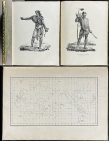 Arago's Promenade Autour du Monde... - Atlas Volume with 25 Lithographs