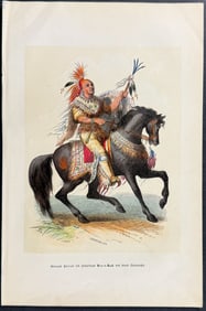 Catlin - Meskwaki Chief Kee-O-Kuk, Running Fox, on Horseback