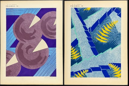 Seguy - 4 Pochoirs of Geometric Motif Design