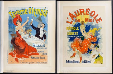Maitres Affiches by Cheret - 4 Poster Lithographs