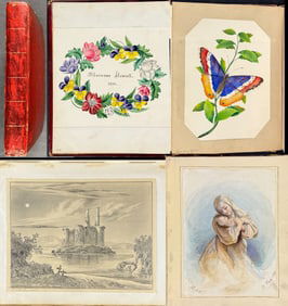 Album of Autograph manuscripts, Watercolors, and Prints compiled by Marianne Daniell