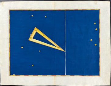 Bayer - Constellation Chart: Triangulum, the Triangle