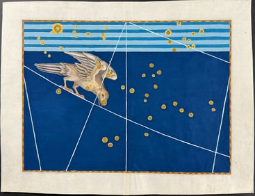 Bayer - Constellation Chart: Corvus, the Crow