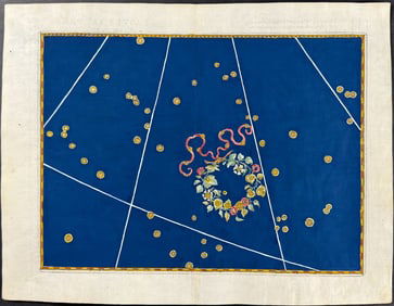 Bayer - Constellation Chart: Corona Borealis, Crown