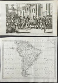 Harris - Pair of Engravings on Mexico, South America