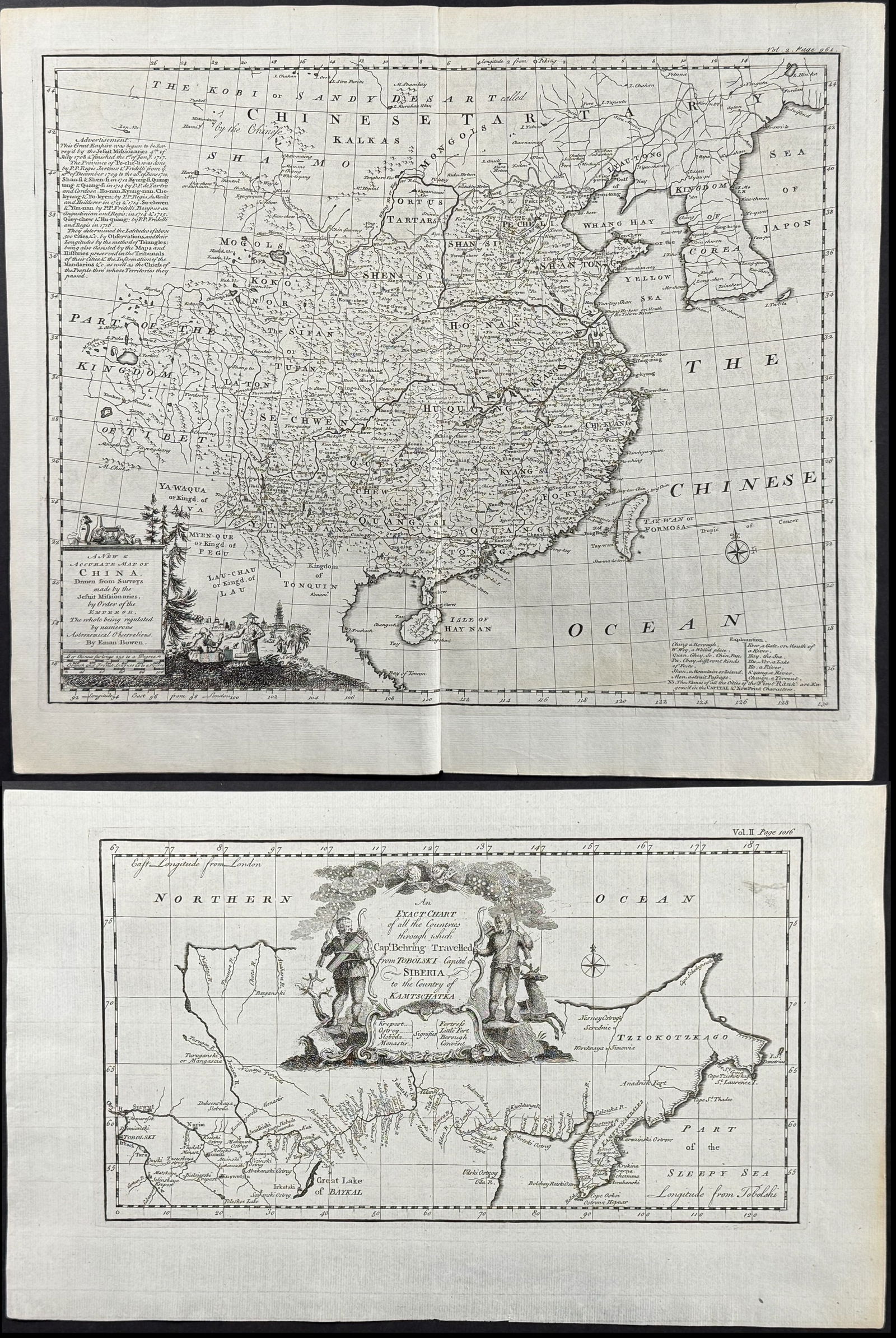 Harris - 5 Engravings on China, India, Kamatscatka, Russia (1 of 6)