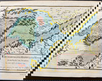 Schwabe after Bellin - Chart of LaHave Harbor, Nova Scotia, Canada
