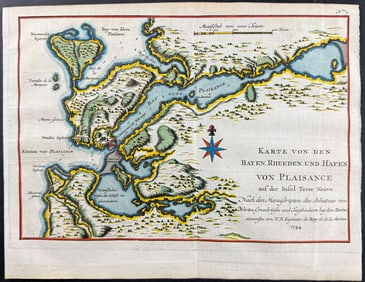 Schwabe after Bellin - Map of Newfoundland, Canada