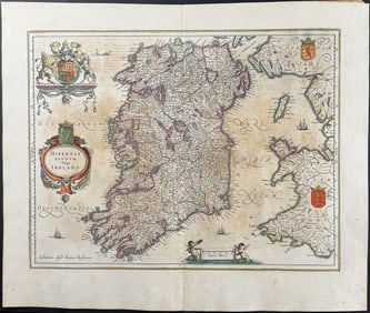 Jansson & Hondius, pub. 1656 - Map of Ireland