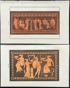 Hancarville - 6 Etruscan Vase Design Engravings