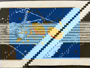 Bayer - Constellation Chart: Libra, the Scales