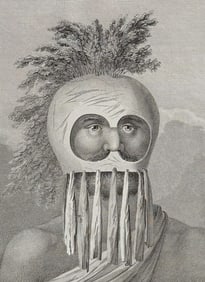 Cook, Folio - A Man of the Sandwich Islands, in a Mask (Hawaii). 66