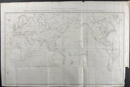 Cook, Folio - A General Chart Exhibiting the Discoveries made by Captain James Cook in this and the