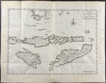 Valentijn - Chart of the Islands in the Banda Sea (near Indonesia)