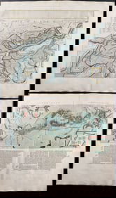 Blaeu - Pair of Maps of Netherlands or Holland