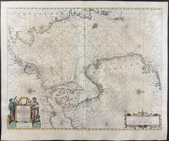 Jansson & Hondius, pub. 1656 - Chart of the North Sea