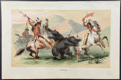 Catlin - Attacking the Grizzly Bear