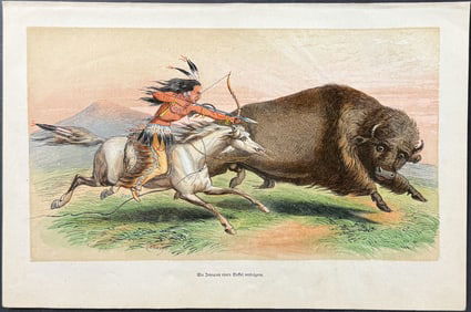 Catlin - Buffalo Hunt, Chase