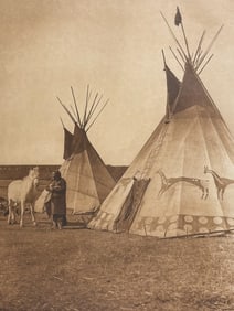 Edward Curtis, Folio - Blackfoot Tipis