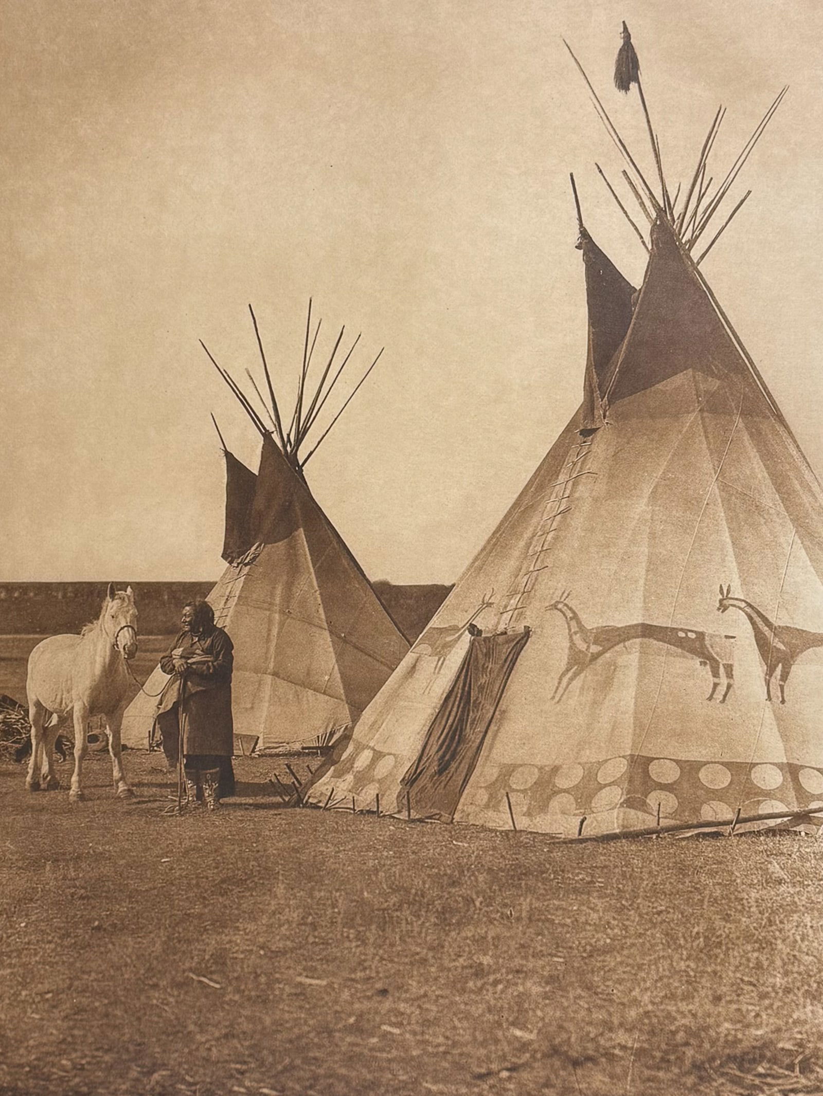 Edward Curtis, Folio - Blackfoot Tipis (1 of 2)