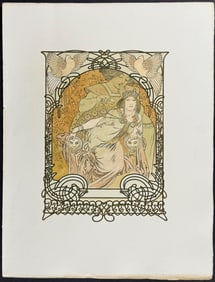 Mucha - Ornately Illustrated Page