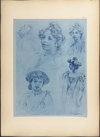 Mucha, Folio - Illustration of Women. 21