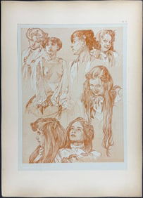 Mucha, Folio - Illustration of Women. 17
