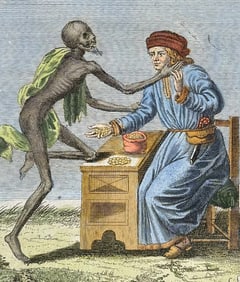 Merian - Dance of Death Engraving. 51