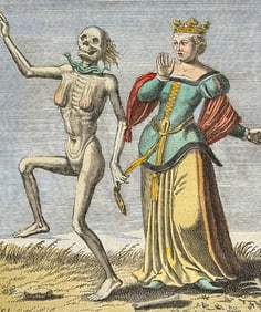 Merian - Dance of Death Engraving. 13