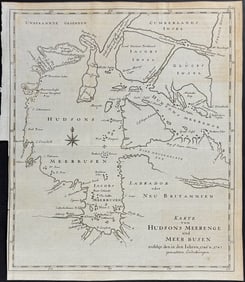 Ellis - Map of Hudson Bay, Canada